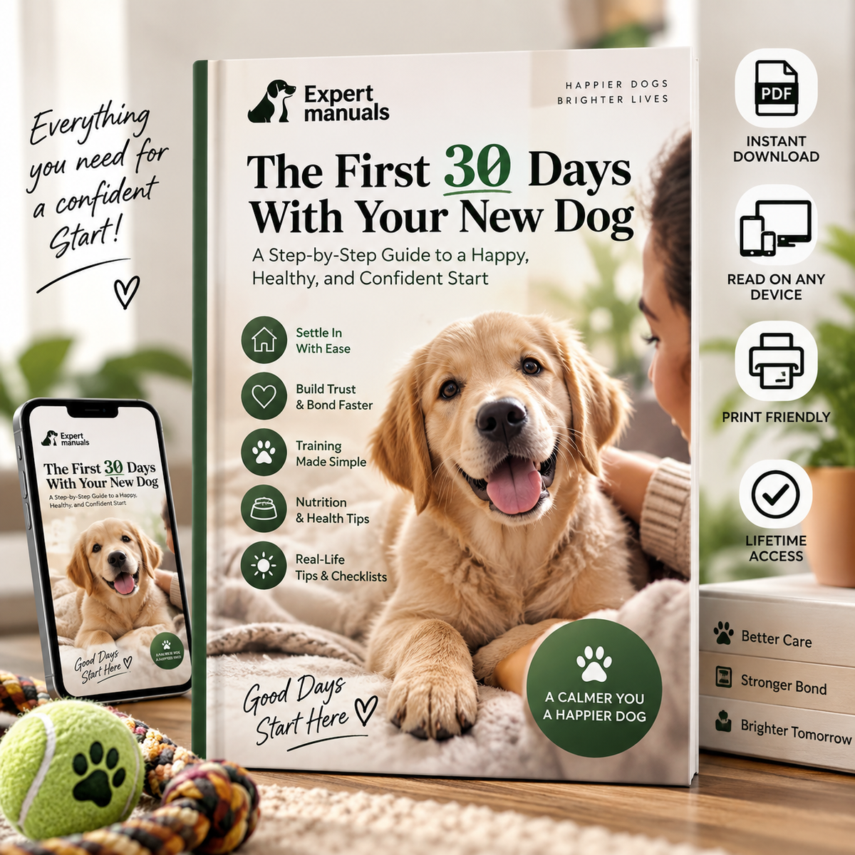 The First 30 Days With Your New Dog guide product preview